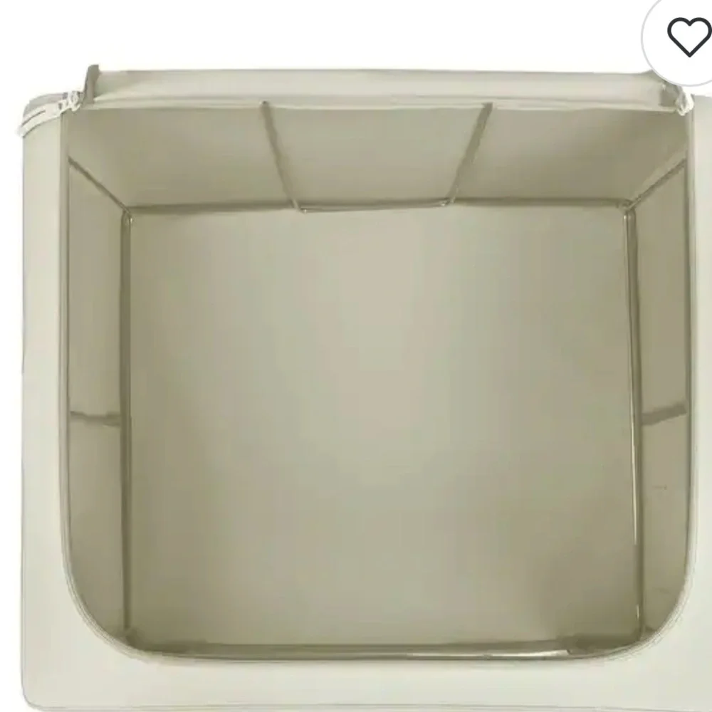 Sorbus Storage Bins, Foldable Stackable Container Beige = 6  bins NEW